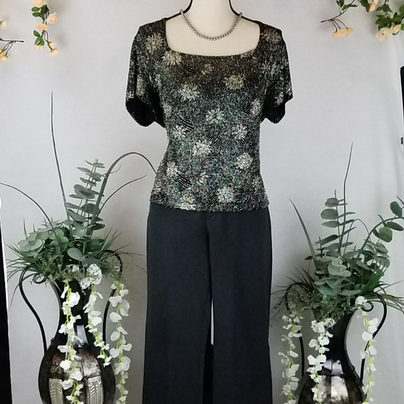 NEW!! Dress Barn Sequin Top - Picture 7 of 7